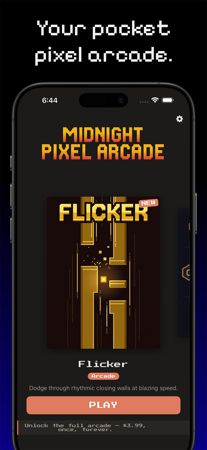 Swipe through your arcade